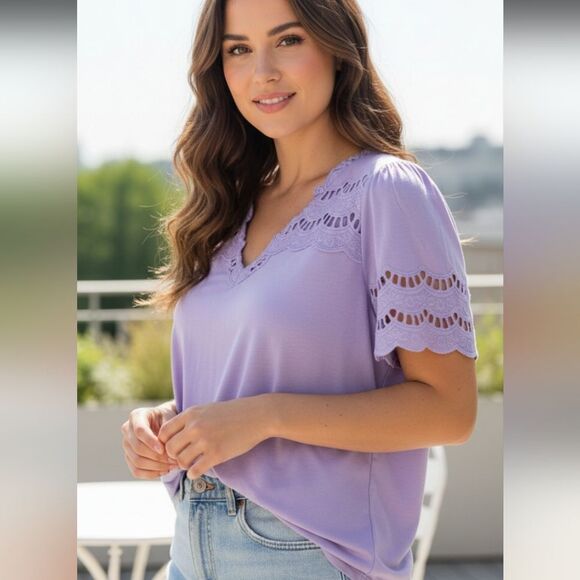 NWT BloomChic purple shirt 14/XL - Picture 1 of 7